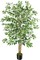 5ft Ficus Tree Artificial, Tall Fake Tree with Natural Trunk Faux Trees Indoor Silk Ficus Leaves Artificial Trees for Home Decor Indoor Summer Office Living Room Outdoor (Included Dried Moss)